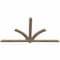 Ekena Millwork Redmond Rough Sawn Timber Gable Bracket, Douglas Fir, 84"W x 45"H x 2"D x 4"F, 13/12 Pitch GBW084X45X0204RED00RDF - alternate 4